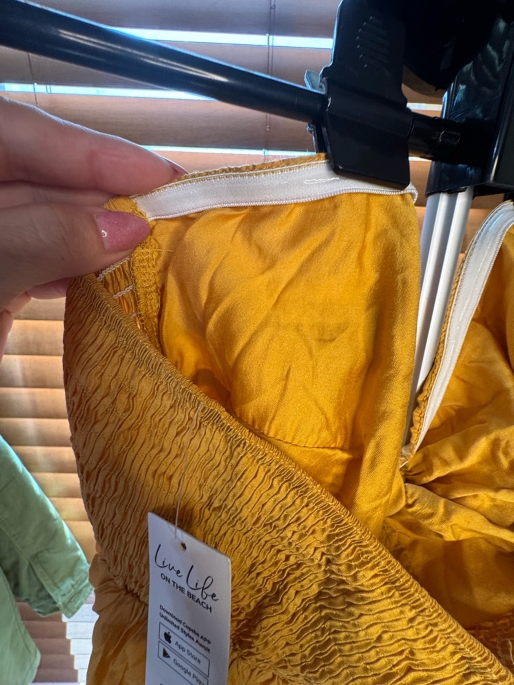 Cupshe Golden Yellow Halter Maxi Dress - Picture 7 of 8